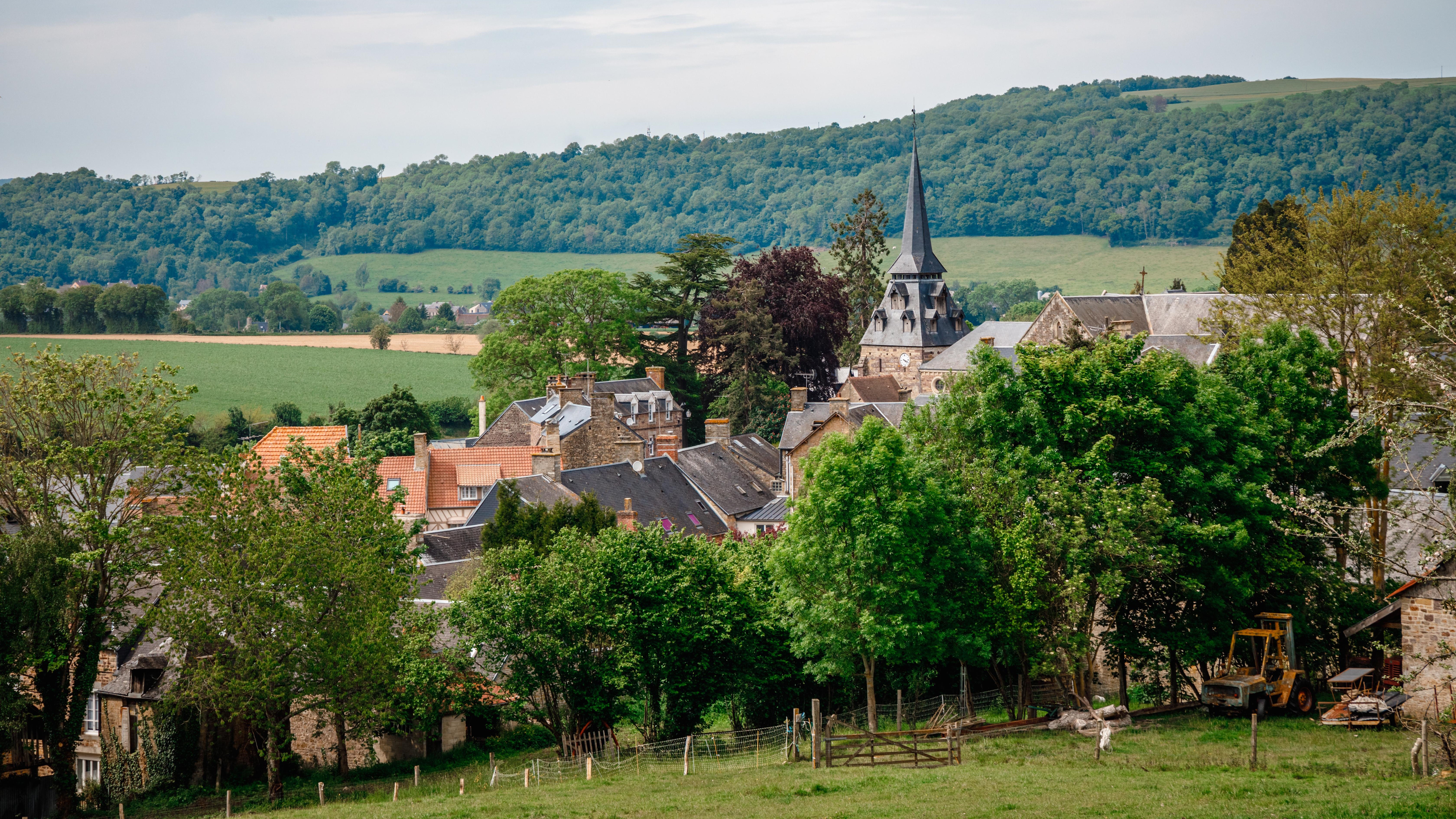 Le centre ville de Clécy